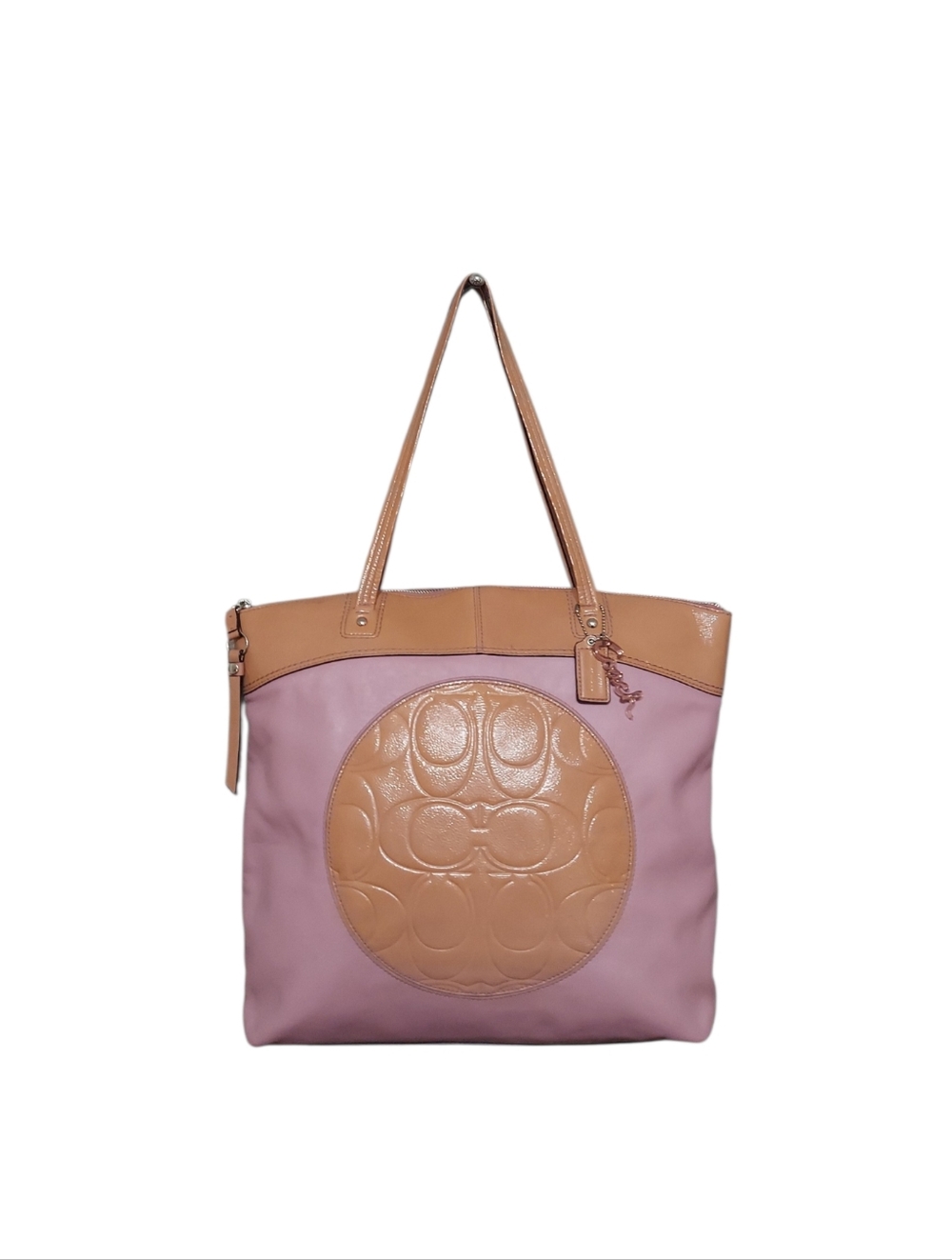 Coach Y2K Laura Leather Zip Shoulder Tote Bag Gently Loved